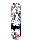 Cklone Summer Flowers & Silhouette Skateboard Deck 8"