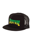 Creature Logo Mesh Trucker High Profile Hat Black