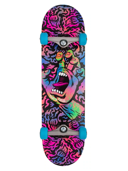 Santa Cruz Obscure Hand Large Skateboard Complete 8.25