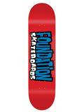 Foundation From the 90s Red Skateboard Deck 8"